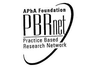 APHA FOUNDATION PBRNET PRACTICE BASED RESEARCH NETWORK logo