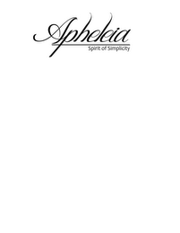 APHELEIA SPIRIT OF SIMPLICITY logo