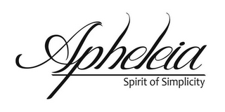APHELEIA SPIRIT OF SIMPLICITY logo