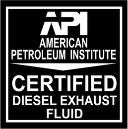 API AMERICAN PETROLEUM INSTITUTE CERTIFIED DIESEL EXHAUST FLUID