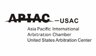 APIAC - USAC ASIA PACIFIC INTERNATIONAL ARBITRATION CHAMBER UNITED STATES ARBITRATION CENTER logo