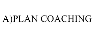 A)PLAN COACHING logo