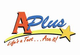APLUS LIFE'S A TEST...ACE IT! logo