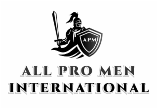 APM ALL PRO MEN INTERNATIONAL logo