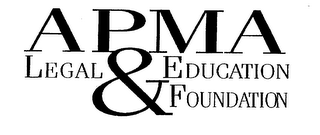 APMA LEGAL & EDUCATION FOUNDATION logo