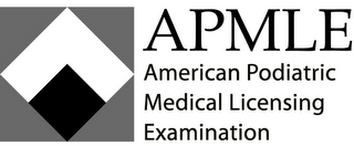 APMLE AMERICAN PODIATRIC MEDICAL LICENSING EXAMINATION logo