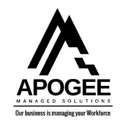 APOGEE MANAGED SOLUTIONS OUR BUSINESS IS MANAGING YOUR WORKFORCE logo