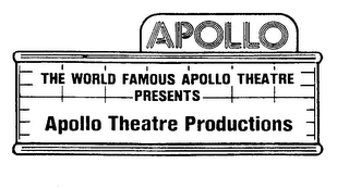 APOLLO THE WORLD FAMOUS APOLLO THEATRE PRESENTS APOLLO THEATRE PRODUCTIONS logo