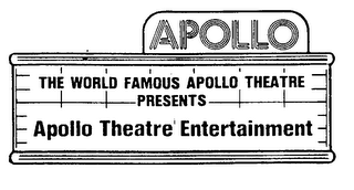 APOLLO THE WORLD FAMOUS APOLLO THEATRE PRESENTS APOLLO THEATRE ENTERTAINMENT logo