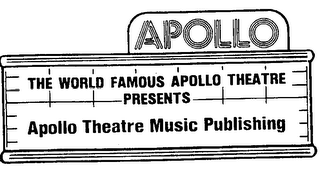 APOLLO THE WORLD FAMOUS APOLLO THEATRE PRESENTS APOLLO THEATRE MUSIC PUBLISHING logo