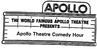 APOLLO THE WORLD FAMOUS APOLLO THEATRE PRESENTS APOLLO THEATRE COMEDY HOUR logo