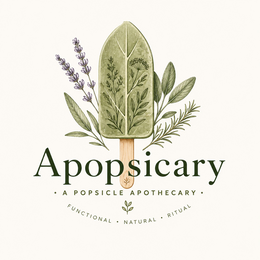 APOPSICARY A POPSICLE APOTHECARY FUNCTIONAL NATURAL RITUAL logo