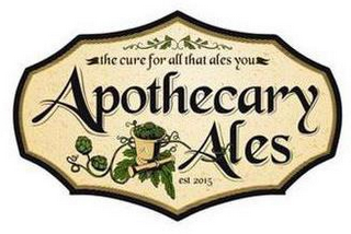 APOTHECARY ALES THE CURE FOR ALL THAT ALES YOU EST 2015 logo