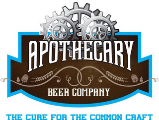 APOTHECARY BEER COMPANY THE CURE FOR THE COMMON CRAFT logo