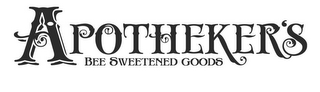 APOTHEKER'S BEE SWEETENED GOODS logo