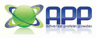 APP ADVANCE PROTEIN POWDER logo