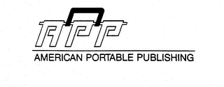 APP AMERICAN PORTABLE PUBLISHING logo