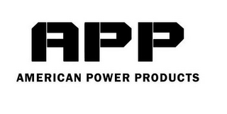 APP AMERICAN POWER PRODUCTS logo