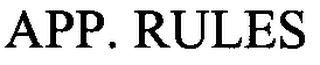 APP. RULES logo