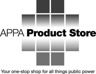 APPA PRODUCT STORE YOUR ONE-STOP SHOP FOR ALL THINGS PUBLIC POWER logo