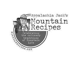 APPALACHIA JACK'S MOUNTAIN RECIPES CELEBRATING THE CULINARY TRADITIONS OF MOUNTAIN LIFE AJSMTNRECIPES.COM logo