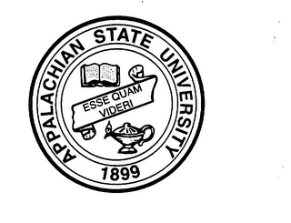 APPALACHIAN STATE UNIVERSITY 1899 ESSE QUAM VIDERI