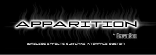 APPARITION BY BROWNBOX WIRELESS EFFECTSSWITCHING INTERFACE SYSTEM logo