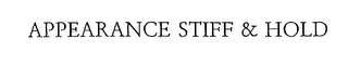 APPEARANCE STIFF & HOLD logo