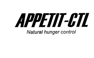 APPETIT-CTL NATURAL HUNGER CONTROL logo