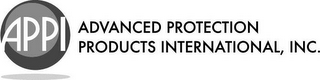 APPI ADVANCED PROTECTION PRODUCTS INTERNATIONAL logo