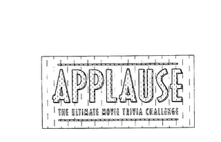 "APPLAUSE THE ULTIMATE MOVIE TRIVIA CHALLENGE logo