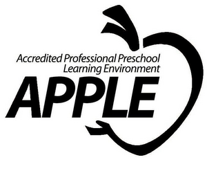 APPLE ACCREDITED PROFESSIONAL PRESCHOOL LEARNING ENVIRONMENT logo