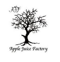 APPLE JUICE FACTORY AJF logo