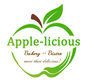 APPLE-LICIOUS BAKERY BISTRO MORE THAN DELICIOUS! logo
