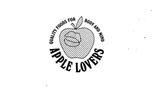 APPLE LOVERS QUALITY FOODS FOR BODY AND MIND logo