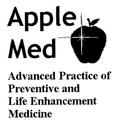 APPLE MED ADVANCED PRACTICE OF PREVENTIVE AND LIFE ENHANCEMENT MEDICINE logo