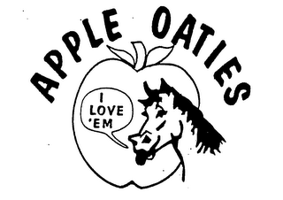 APPLE OATIES I LOVE 'EM logo