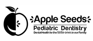 APPLE SEEDS PEDIATRIC DENTISTRY DENTAL HEALTH FOR THE LITTLE ONES IN YOUR FAMILY logo