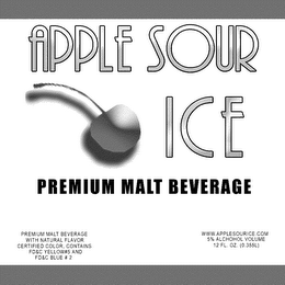APPLE SOUR ICE PREMIUM MALT BEVERAGE logo