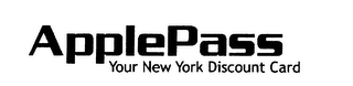 APPLEPASS YOUR NEW YORK DISCOUNT CARD logo