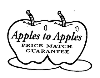 APPLES TO APPLES PRICE MATCH GUARANTEE logo