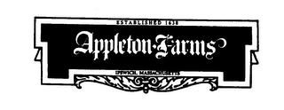 APPLETON FARMS ESTABLISHED 1638 IPSWICH, MASSACHUSETTS logo