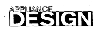 APPLIANCE DESIGN logo