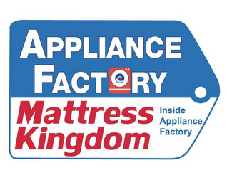 APPLIANCE FACTORY MATTRESS KINGDOM INSIDE APPLIANCE FACTORY logo