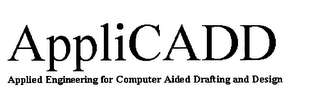 APPLICADD APPLIED ENGINEERING FOR COMPUTER AIDED DRAFTING AND DESIGN logo