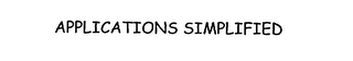 APPLICATIONS SIMPLIFIED logo