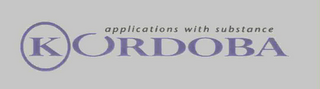 APPLICATIONS WITH SUBSTANCE KORDOBA logo