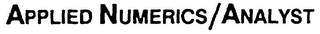 APPLIED NUMERICS/ANALYST logo