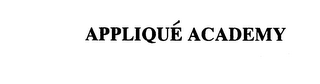 APPLIQUE ACADEMY logo