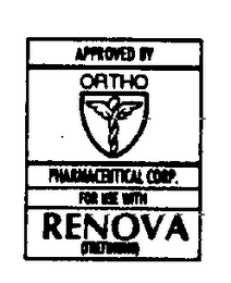 APPROVED BY ORTHO PHARMACEUTICAL CORP. FOR USE WITH RENOVA (TRETINOIN) logo